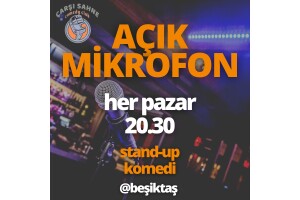 'Açık Mikrofon Stand-Up Komedi @Beşiktaş' Gösteri Bileti